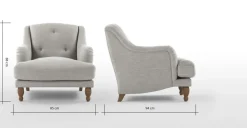 Butaca Ariana – Gris Elegante