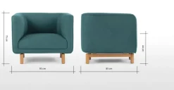 Butaca Becca – Azul Mineral