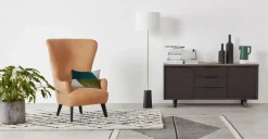 Butaca Bodil – Piel Canela