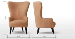 Butaca Bodil – Piel Canela