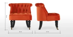 Butaca Bouji – Naranja Llama