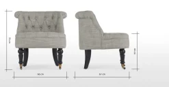 Butaca Bouji – Gris Medianoche