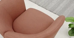 Butaca Elio – Tejido Rosa Óxido