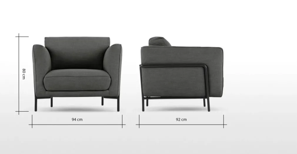 Butaca Everson – Gris Antracita