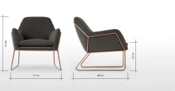 Butaca Frame – Gris Hormigón