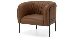 Butaca Gabe – Cuero Marrón Aspen