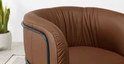 Butaca Gabe – Cuero Marrón Aspen