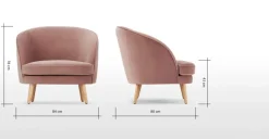 Butaca Gertie – Rosa Vintage