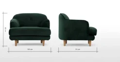 Butaca Gracie – Verde Pino