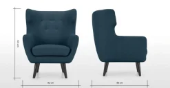 Butaca Hollis – Azul Orleans