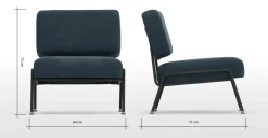 Butaca Knox – Azul Egeo