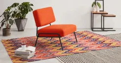 Butaca Knox – Naranja Retro