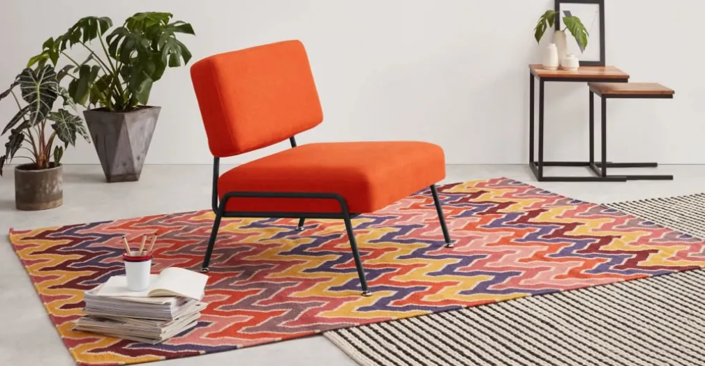 Butaca Knox – Naranja Retro