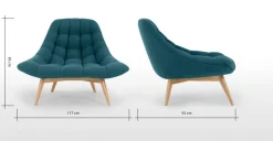 Butaca Kolton – Azul Mineral