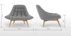 Butaca Kolton – Gris Marga ⚡