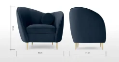 Butaca Kooper – Azul Zafiro