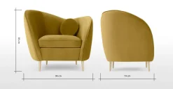 Butaca Kooper – Dorado Vintage