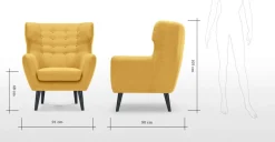 Butaca Kubrick – Amarillo Ocre