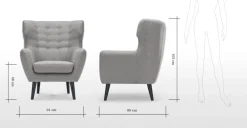 Butaca Kubrick – Gris Perla