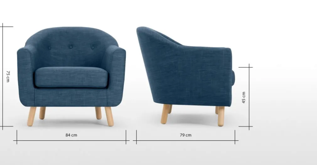 Butaca Lottie – Azul Puerto