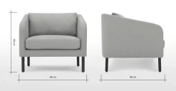 Butaca Merrick – Gris