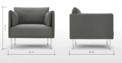 Butaca Mitski – Gris Coventry