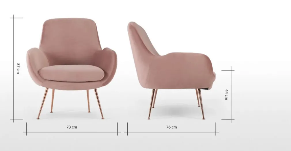 Butaca Moby – Rosa Vintage