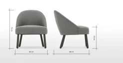 Butaca Nial – Gris Marga