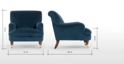 Butaca Orson – Azul Medianoche