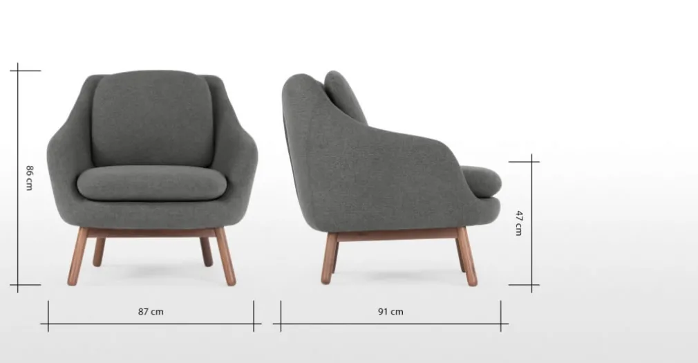 Butaca Oslo – Gris Oscuro