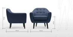 Butaca Ritchie – Azul Oscuro