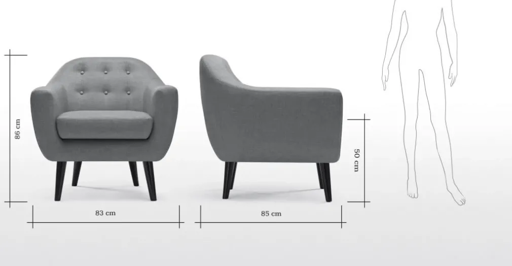 Butaca Ritchie – Gris Perla