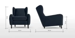 Butaca Rubens – Azul Zafiro