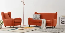 Butaca Rubens – Naranja Llama