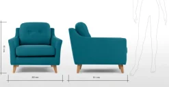 Butaca Rufus – Azul Intenso