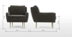 Butaca Simone – Gris Hormigón