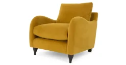 Butaca Sofía – Afelpado Cúrcuma