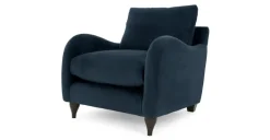Butaca Sofía – Afelpado Índigo