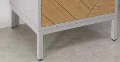 Cómoda Alta Mera – Roble y Gris