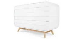 Cómoda Ancha Esme – Blanco y Fresno