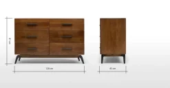 Cómoda Ancha Lucien – Mango Oscura