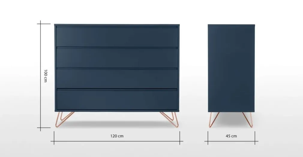 Cómoda Elona – Azul Oscuro