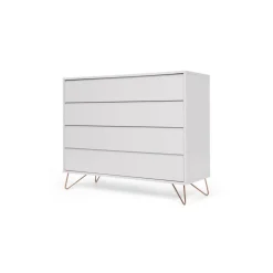 Cómoda Elona – Gris y Cobre