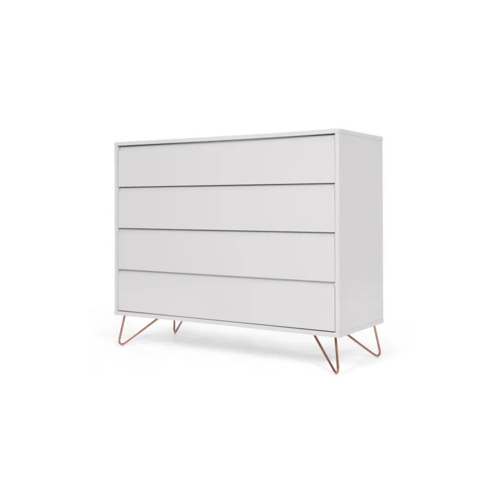 Cómoda Elona – Gris y Cobre