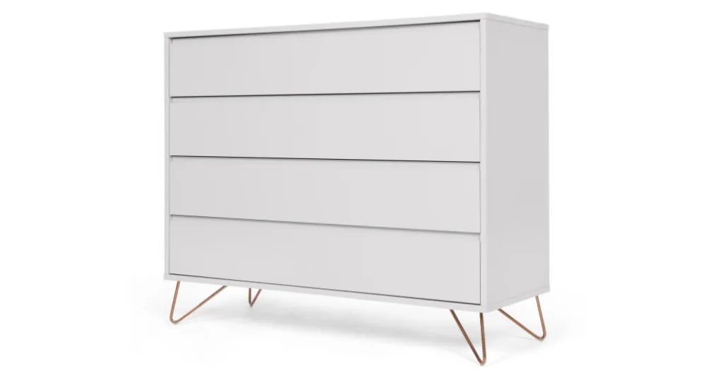 Cómoda Elona – Gris y Cobre