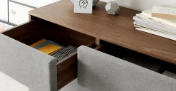 Cómoda Lansdowne – Nogal y Gris Garza