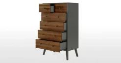 Cómoda Larsen – Efecto Nogal y Gris