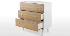 Cómoda Larsen – Roble y Blanco