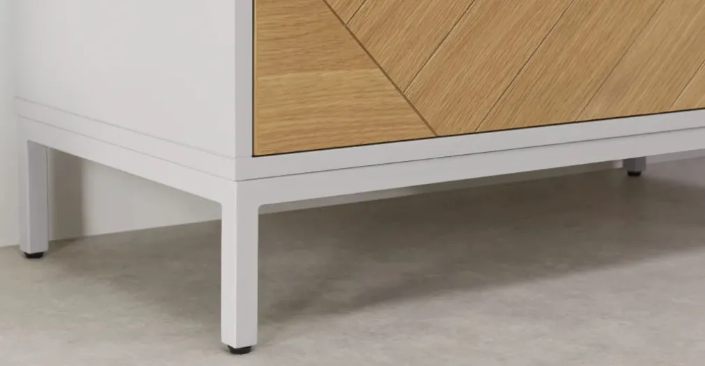 Cómoda Mera – Roble y Gris