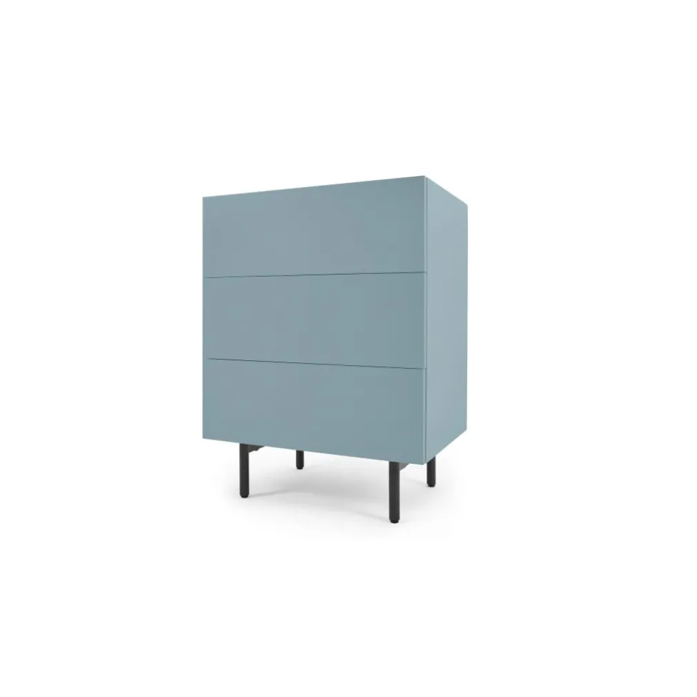 Cómoda Mino – Azul Cerceta y Roble